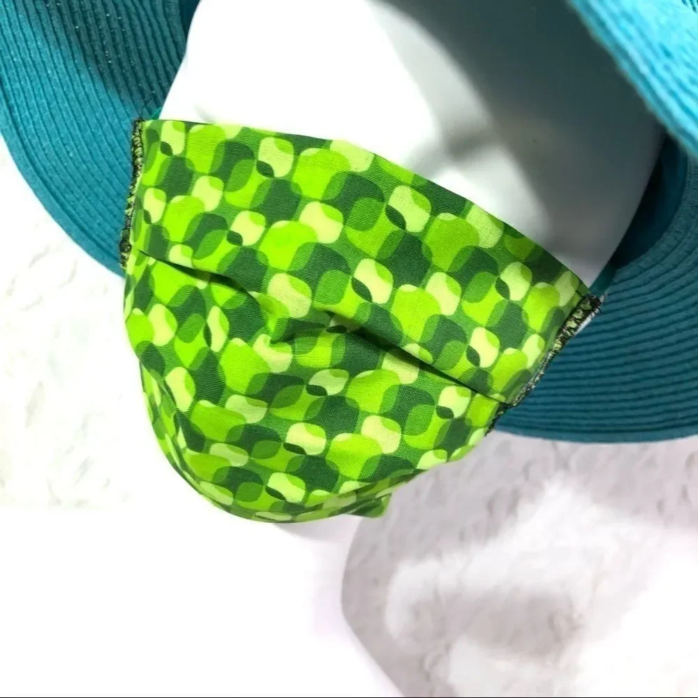 Green science face mask PPE protection cover shape
